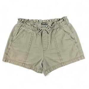 Toad&Co Molera Pull On Shorts‎ Womens XS Organic Cotton Caterpillar Olive Green